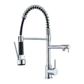 Rozin Black Kitchen Faucet Spring 360° Pull Down Sprayer Hot Cold Water Mixer Tap Deck Mounted Dual Spout Nozzle Faucets Crane