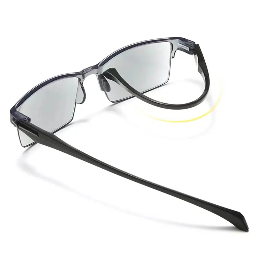 New Anti Blue Ray Reading Glasses Smart Automatic Zoom Reading Glasses Autofocus Power +1.0(100) ~ +7.0(700) Half-Rim Unisex