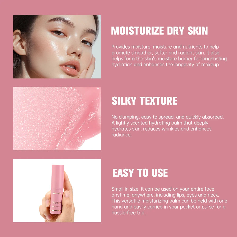 Moisturizing Wrinkle Bounce Multi Balm Stick Deep Hydrating Facial Skin Long-lasting Brightening Collagen Cream Korean Cosmetics