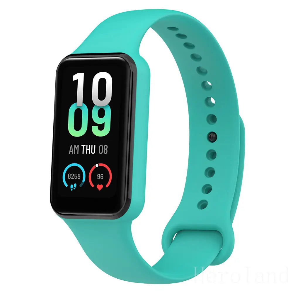 Fashion Silicone Watch Strap for Huami Amazfit Band 7 Smartwatch Band Bracelet Sport Wristband for Amazfit Band 7 Strap Buckle N