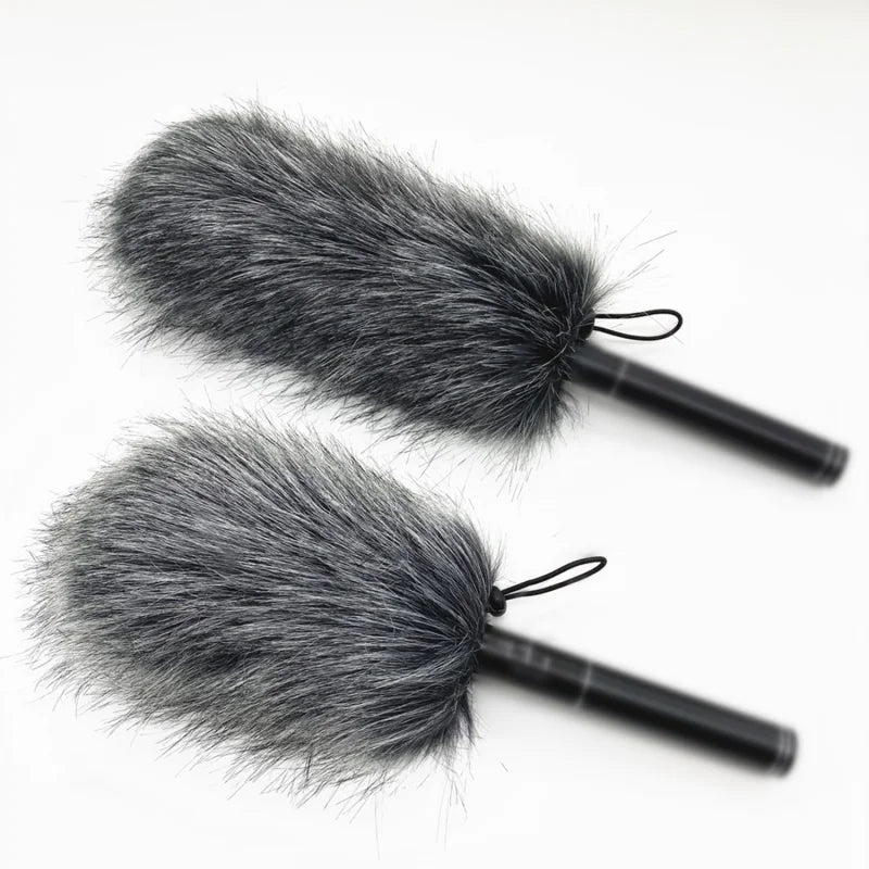 MF2 Furry Windscreen Wind Cover Microphone Windscreen Foam Cover 9-24cm for Mic Windproof Wind Screen Mic Windscreen