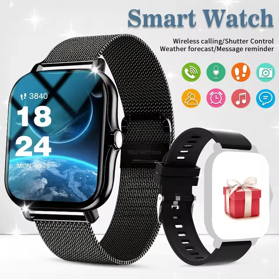 2026 New Multifunctional Smart Watch Men&Women Bluetooth Connected Phone Music Fitness Sports Bracelet Sleep Monitor Watch HT30