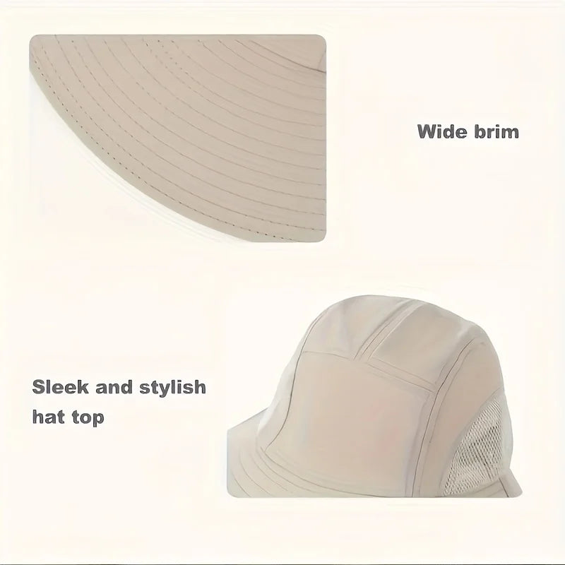 UV Protection Hat with Face Mask Breathable Insect Protection Wide Brim Fishing Hat Outdoor Sport Nature Hiking Camping Mesh Hat