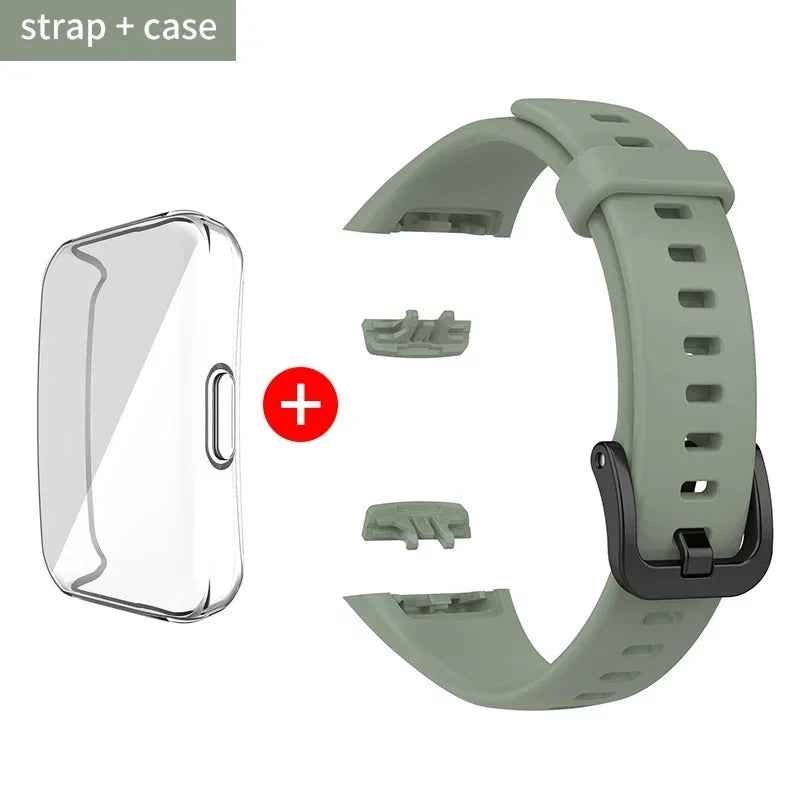 Silicone Strap For Huawei Band 6 /6 Pro Strap Smart Watch Adjustable Wristband Replacement Correa Bracelet Honor Band 6 Strap