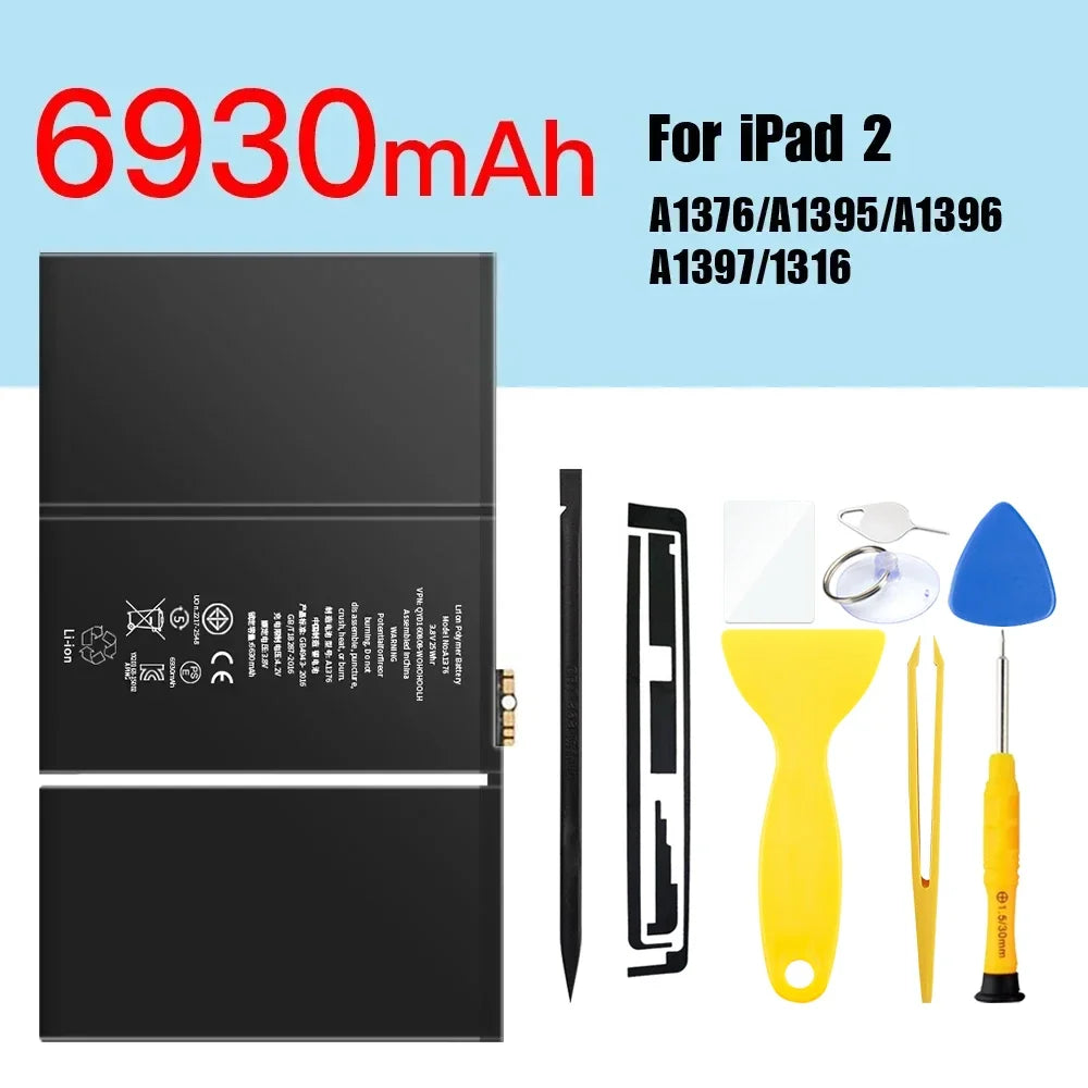 PINZHENG Tablet Battery For iPad 5 6 Air A1474 A1475 A1893 For iPad Air 2 A1566 10.2 Mini 2 3 4 5 Pro 9.7 10.5 11 12.9 Battery