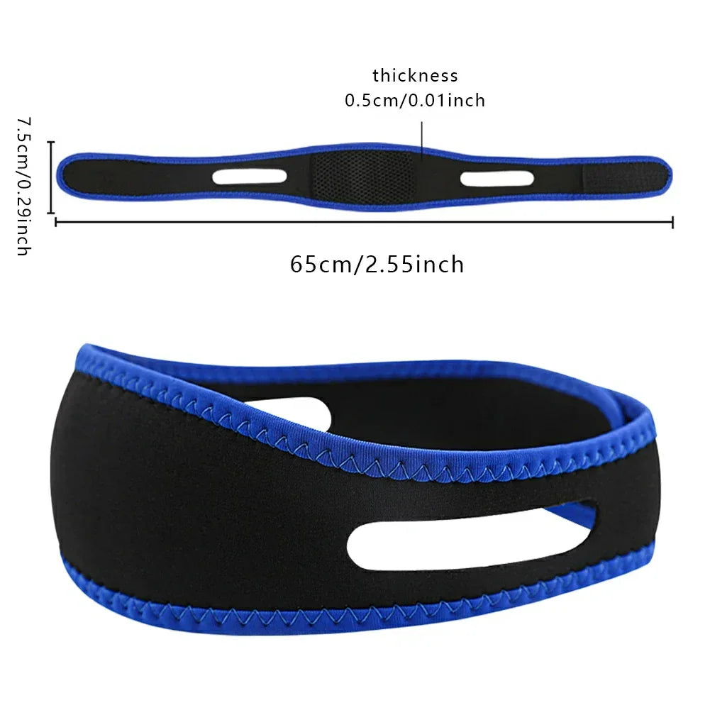 Adjustable Anti-Snoring Chin Support Belt Facial Lifting Stretching Aid for Enhanced Sleep Quality