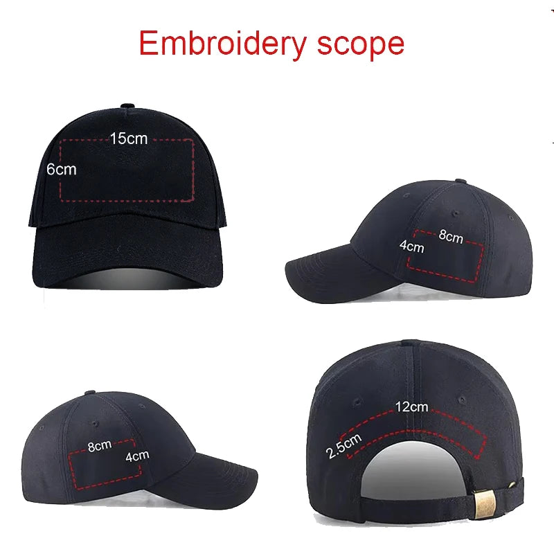 Custom Logo Embroidery Baseball Cap Diy Text Pattern Five panels Sun Hat Design Cotton Caps Wholesale Dad Hats