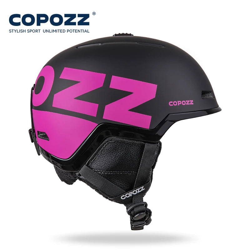COPOZZ Winter Ski Snowboard Helmet Half-covered Anti-impact Safety Helmet Cycling Snowmobile Skiing Protective For Adult And Kid