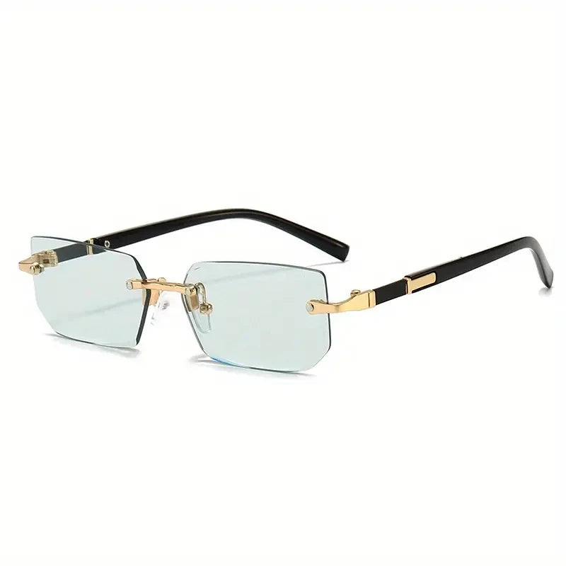 1/3 PCS Rimless Sunglasses Rectangle Fashion Popular Women Men Shades Small Square Sun Glasses Female Male Summer Traveling