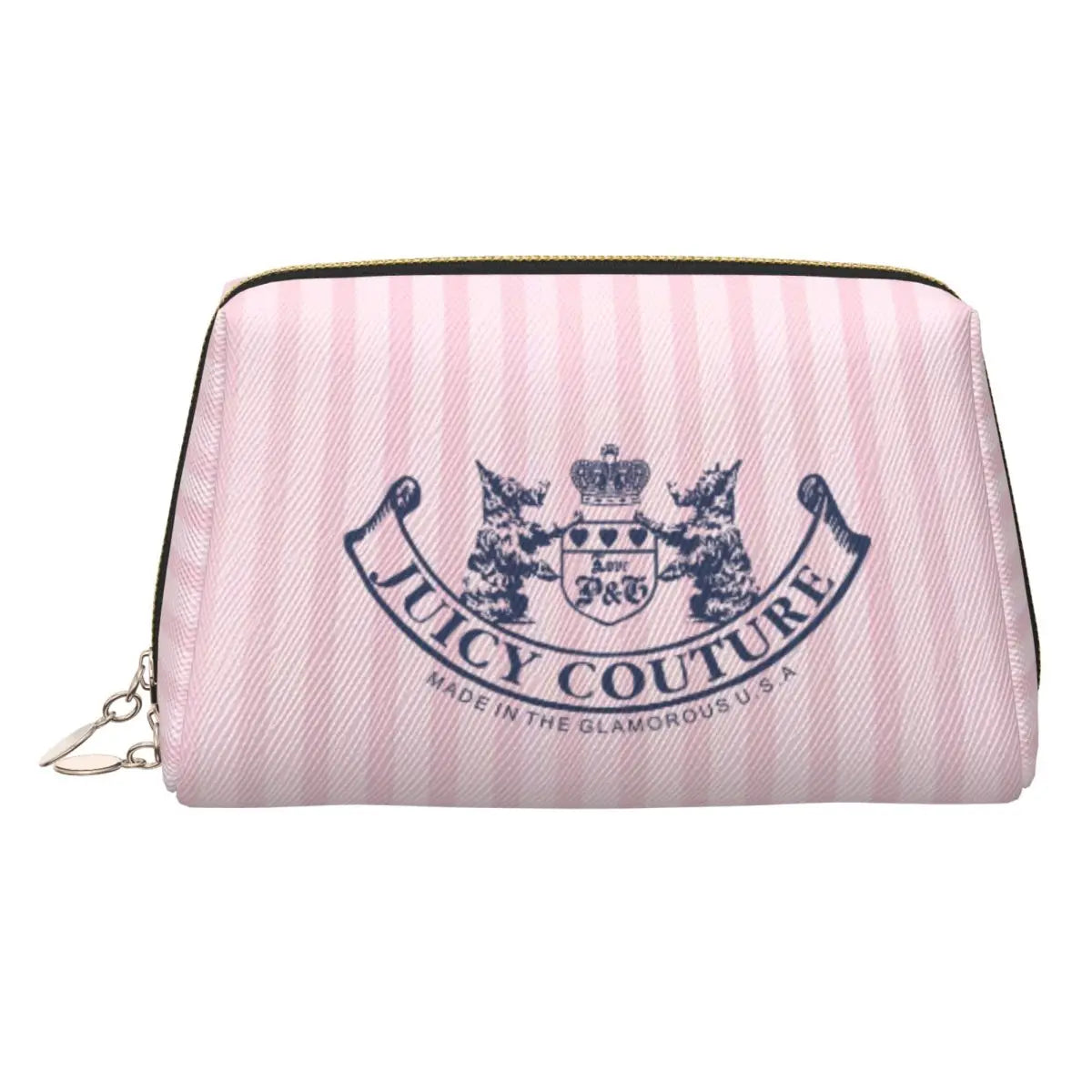 J-Juicy-C-Couture Makeup Bag Zipper Pouch Travel Cosmetic Bags Large Leather Portable Cosmetic Bag for Women