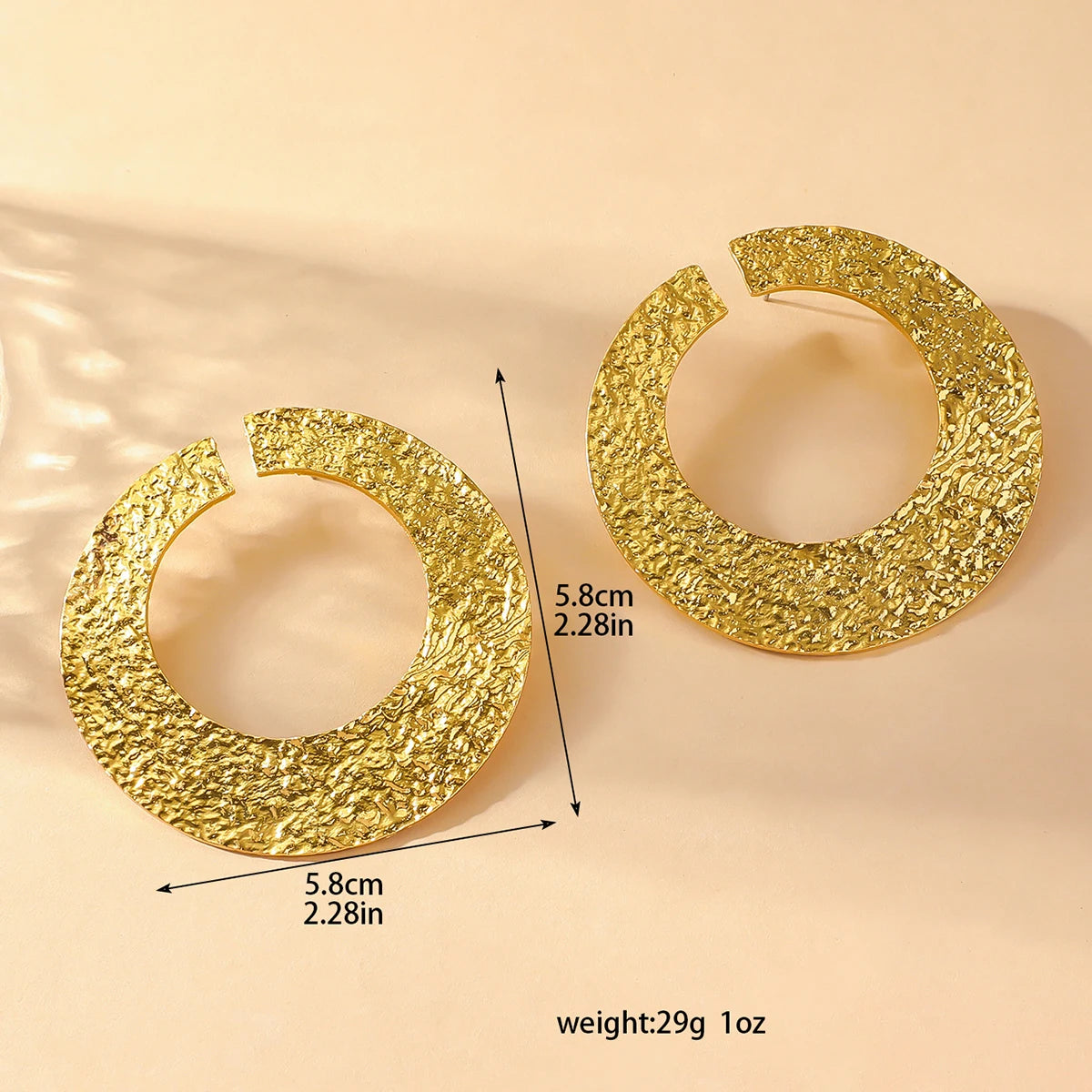 Retro Twisted Spiral Statement Earrings for Women Party Wedding Temperament Jewelry Geometry Golden Silver Color Metal Earrings