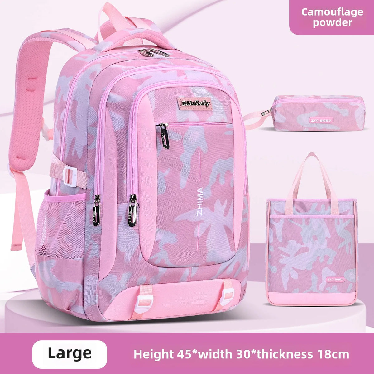3pcs/set Male Backpacks High School Bags for Women 2026 Boys One Shoulder Big Student Travel Bag Men School Backpack Mochila