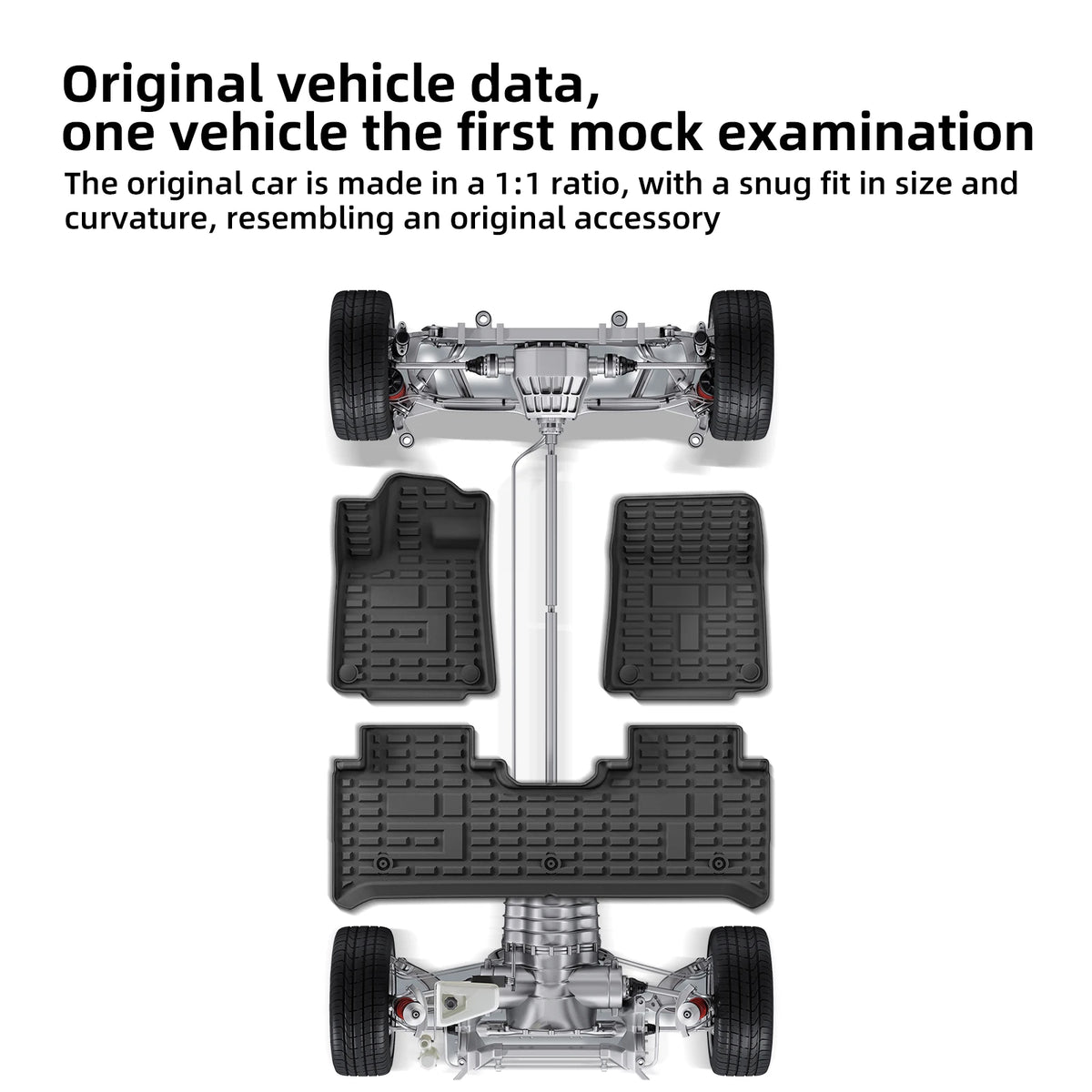 Smabee Left Drive for Jetour G700 2025‑2026 5‑Seat Car Floor Mats Cargo Liner Trunk Pad TPE 3D Foot Mat Accessories Black