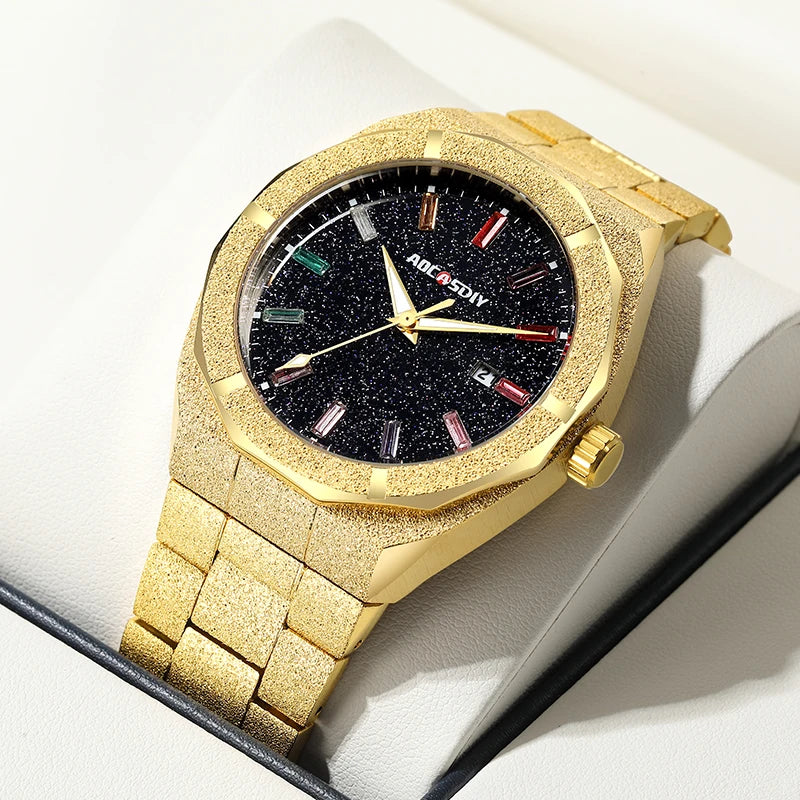 Luxury Business Men Watches Quartz Wristwatches Auto Date Male Clock with Luminous Hands Relogio Masculino