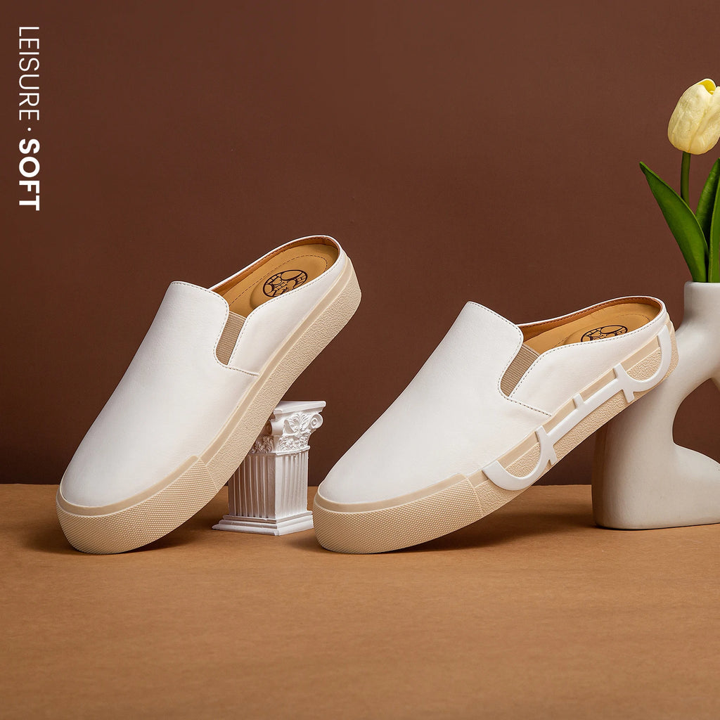 Women's Casual Shoes Comfortable Cow Leather Women's Flat Shoes