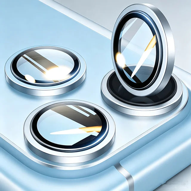 3D Metal Lens Protector Glass For iPhone Duo 18 Pro 18 Pro Max 17 Alloy Back Camera Ring Cover For iPhone 17 Pro 16 Pro Max Lens