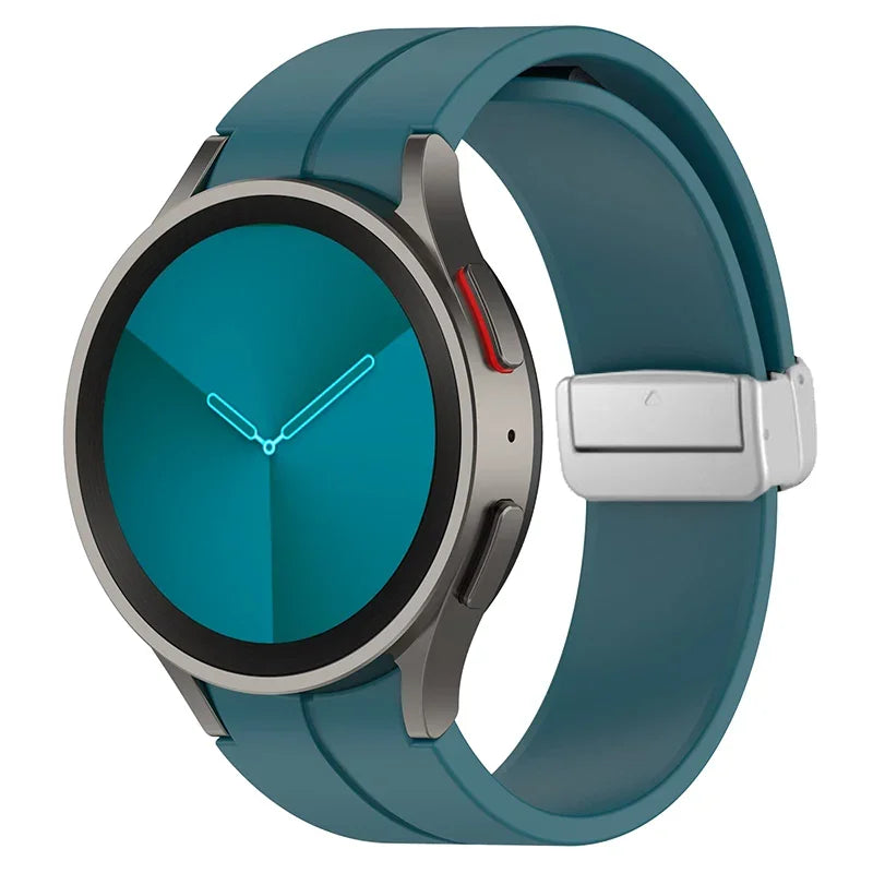Original Silicone Band for Samsung Watch 7 6 5 4 Classic Strap 47mm 43mm 44mm 40mm Magnetic Buckle For Galaxy Watch 5 Pro 45mm