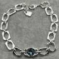 Summer New High-quality Classic Blue Crystal Chain Necklace, Women's Collarbone Chain Accessories, Gifts for Friends' Banquets
