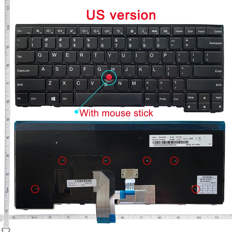 US English NEW Laptop Keyboard For Lenovo IBM Thinkpad E431 E440  L440 L450 L460 L470 T431S T440 T440P T440S T450 T450S T460