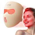 Hello Face M300 Mask - 3000mAh Battery, Skin-Like Silicone, 4D Light Therapy Khaki LED Facial Mask