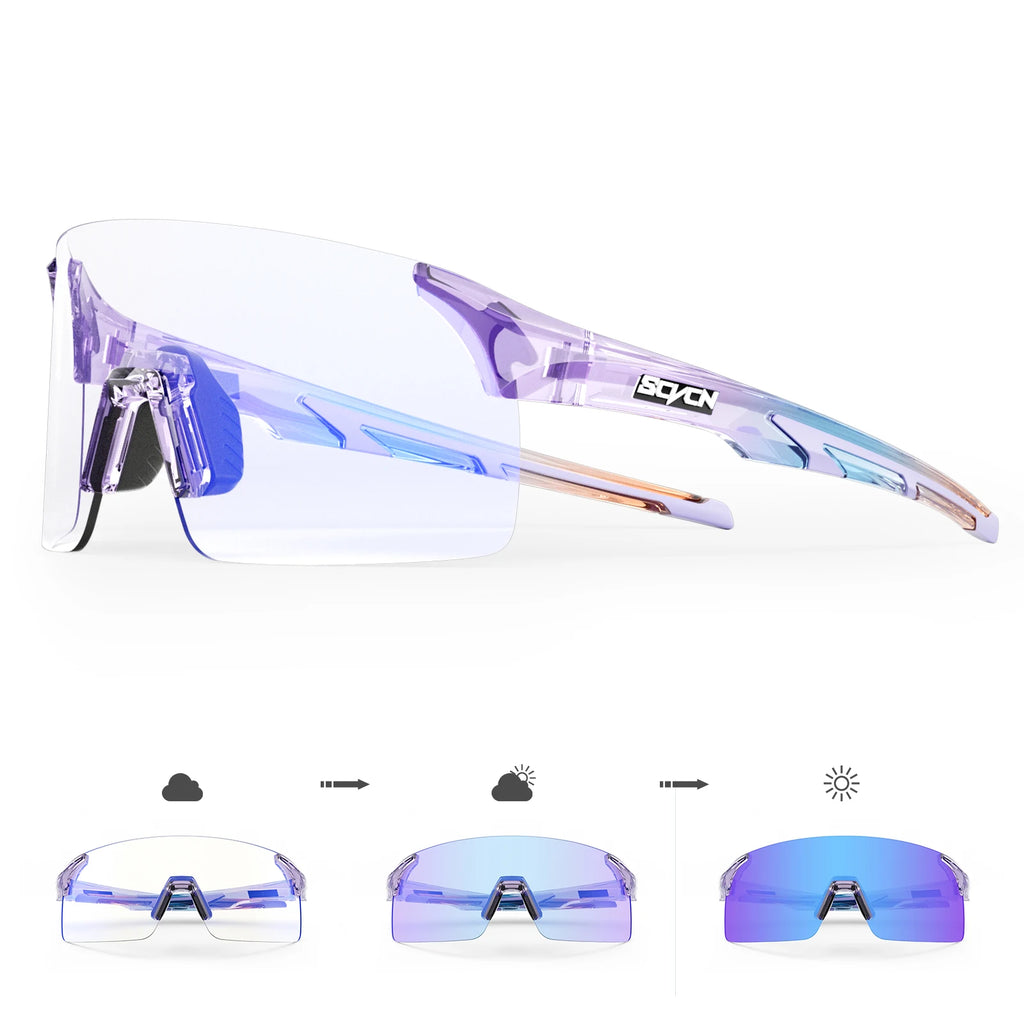 SCVCN Photochromic Sunglasses Outdoor Sports Bike Cycling Glasses Man MTB Climbing Glasses Eyewear Women Driving Bicycle Goggles