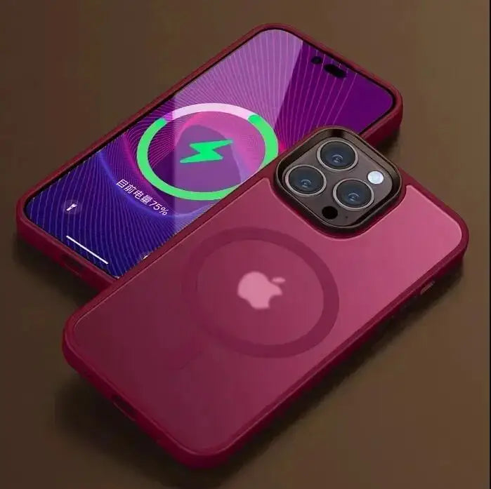 Matte Translucent Frosted Case For IPhone 18 16 15 14 13 11 12 17 Pro Max Plus Magnetic Case For Magsafe Wireless Charging Cover