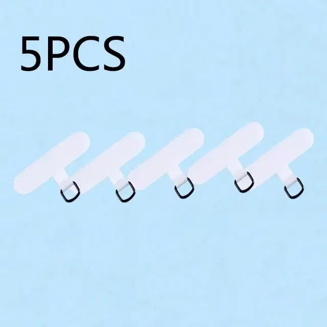 4/1PCS Ultra-thin Stainless Steel Phone Tether Patch Gasket Cellphone Strap Parts Replacement Lanyard Safety Connect Piece