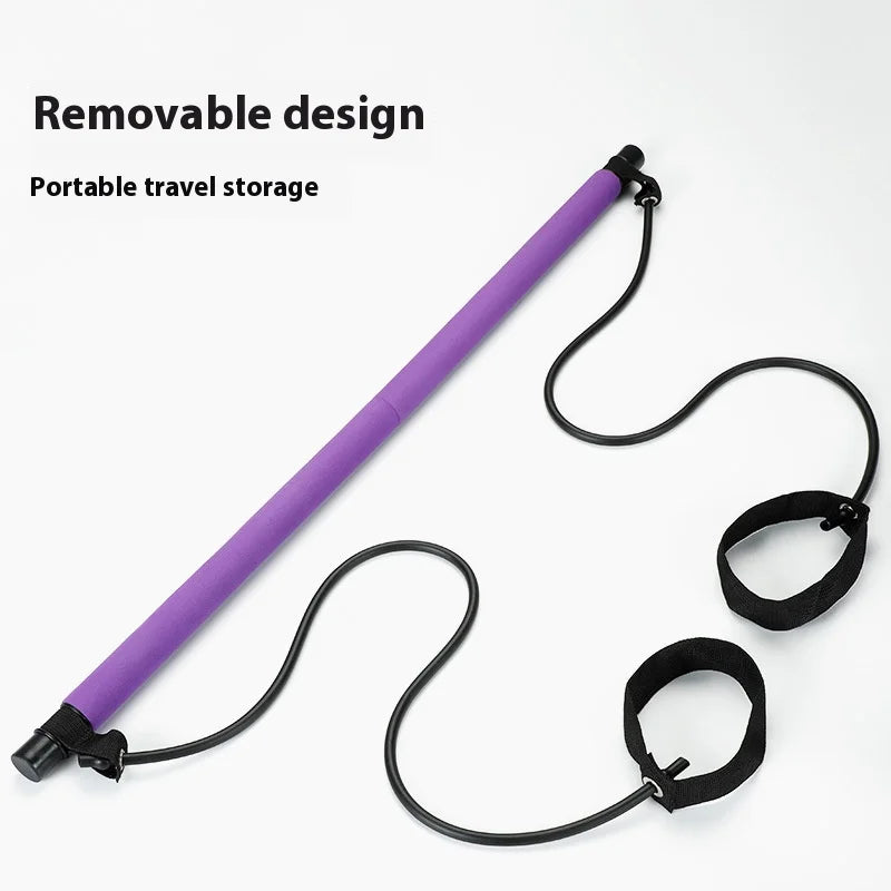 Pilates Stick Fitness Stick Puller Home Yoga Elastic Band Slimming Exercise Equipment Female Tension Rope Elastic Rope
