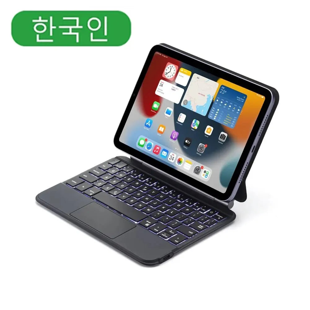 GOOJODOQ Magic Keyboard Case for iPad Mini 6 6th Generation Floating Cantilever Stand Multi-Touch Trackpad for iPad Mini 6