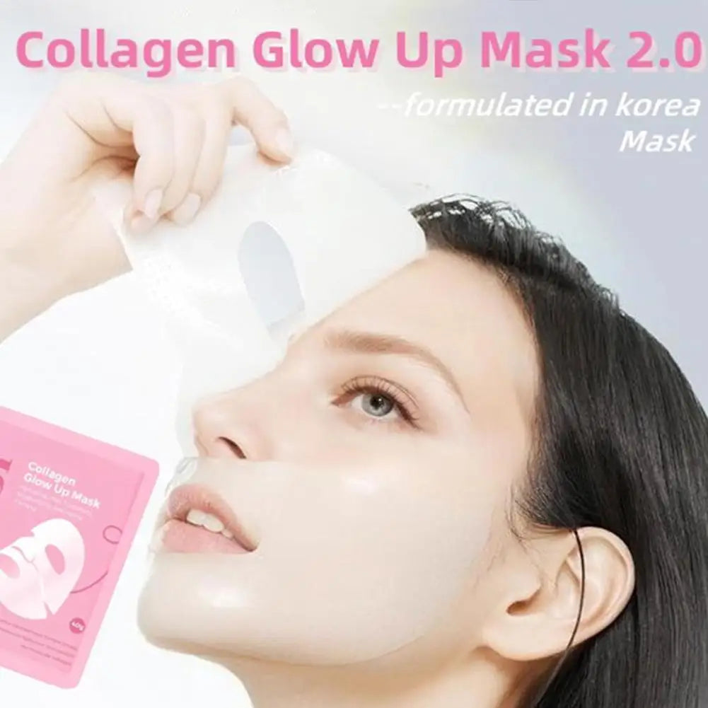 Quasi-biological Korean Collagen Hydrogel Mask Overnight Deep Hydration Firming Brightening Pore Minimizing Elasticity Face Care