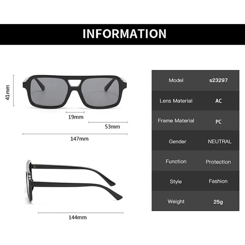 Parallel Bars Commuter Biking Sunglasses Stylish Retro Outdoor Sunglasses Uv400
