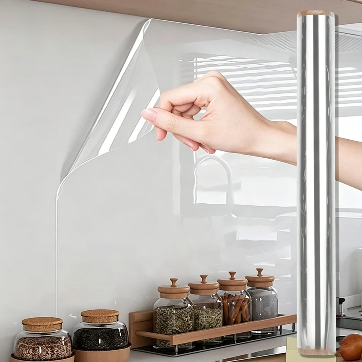 Waterproof Stain-Resistant Removable Adhesive-Free And Electrostatic Transparent Wall Stickers Suitable For Living Room Bedroom.