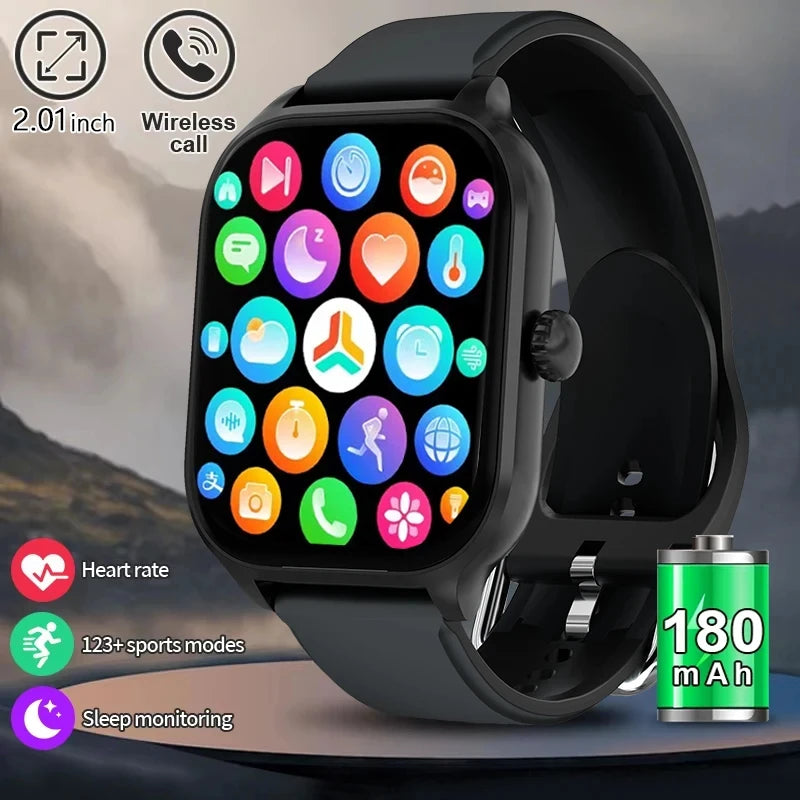 Smart Watch 2026 Men Women Full Touch Screen Sport Fitness Smartwatch Bluetooth For Android IOS Passometer Information Display