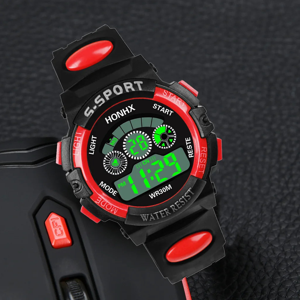 Children's Watch Multi Functional Night Light Timing Sports Student Electronic Watch