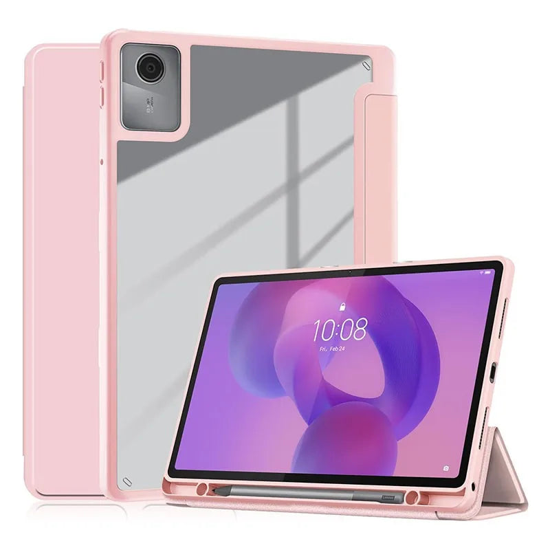 For Lenovo Idea Tab 11 Inch K11 Gen2 TB336ZU/FU Acrylic Tablet Cover with Pencil Holder Case for Xiaoxin Pad 2025 11'' TB335FC