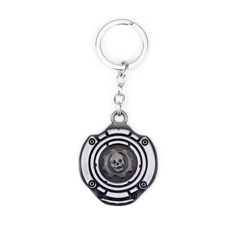Punk War Machine Pendant Necklace for Men Sport Stainless Steel Reaction Furnace Keychain Metal Slivery Cool Jewelry Accessories