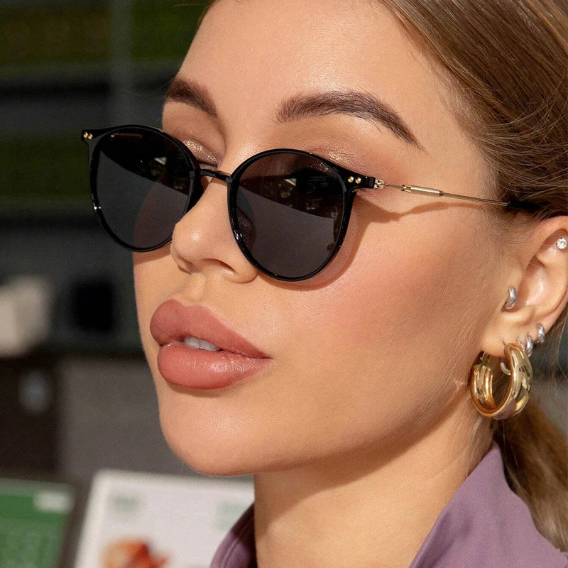 New Round Vintage Sunglasses Women Retro Luxury Designer Sun Glasses For Women's Sunglass Oculos De Sol Shades UV
