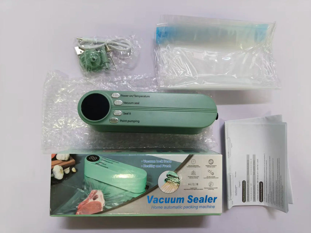 Charging Mini Wireless Fully Automatic Vacuum Sealing Machine Household Small Portable Food Packaging Plastic Sealing Machine