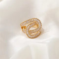 New Design Zircon Rings for Women Girls Cubic Zirconia Stainless Steel Ring 2023 Trend Luxury Wedding Aesthetic Jewelry anillos