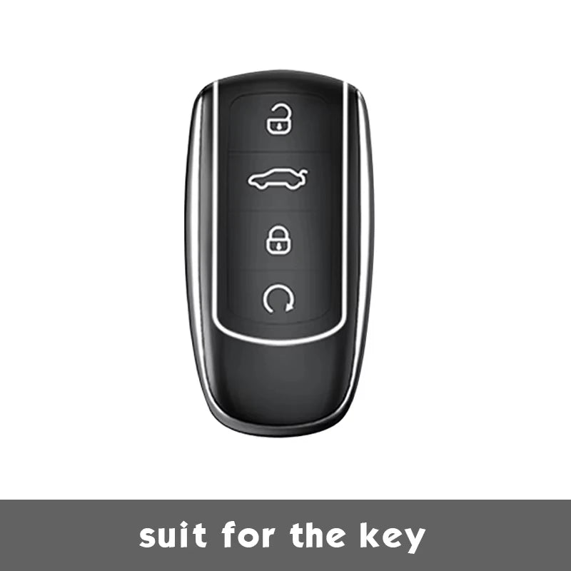Transparent Black for Chery Tiggo 8 Pro Tiggo 8plus New 5 Plus 7pro Chery Tiggo 7 Pro Max Omoda 5 C5 Modod Remote Car Key Case