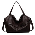 Large Capacity Solid Color Crossbody Shoulder Bag, Fashion Casual Versatile Shopper Tote Bag,Black/White Elegant Women Handbag