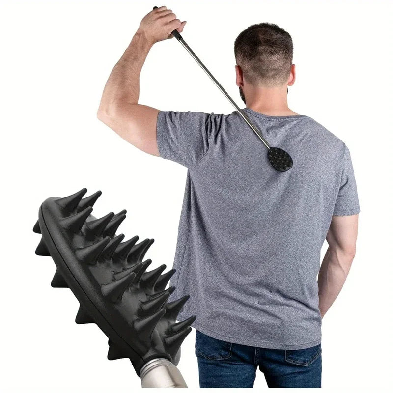 Adjustable Cactus Back Scratcher Massager for Men & Women - Long Lasting PVC Itching Stick