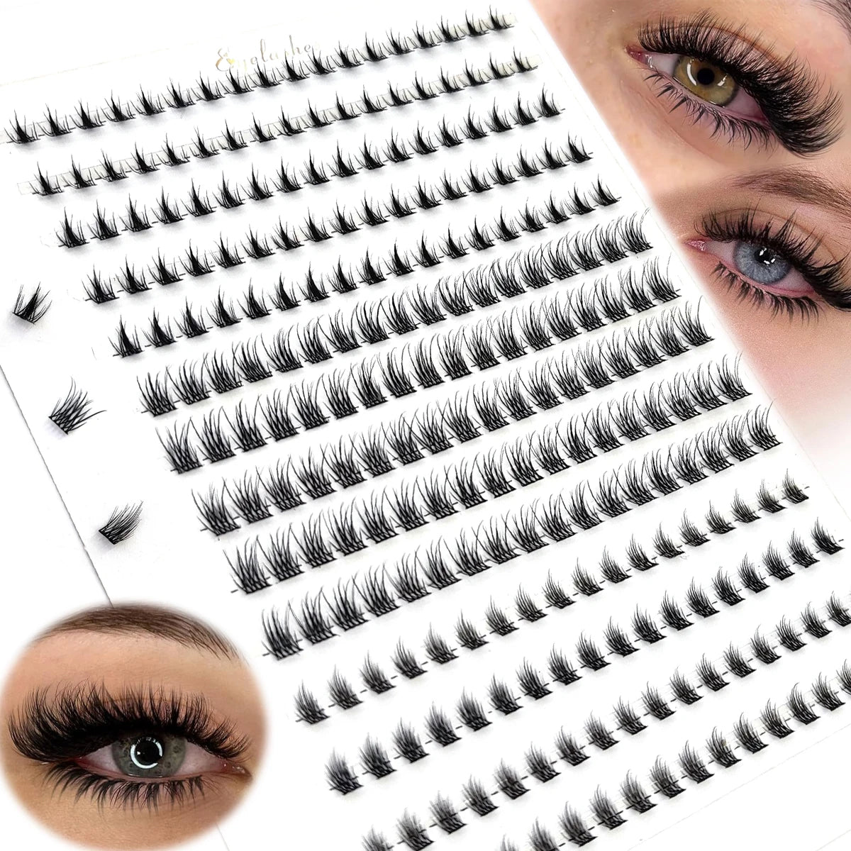 New 14 rows bottom black lower eyelashes cartoon eyelashes natural lower eyelashes soft bundle eyelashes hot cartoon eyelas