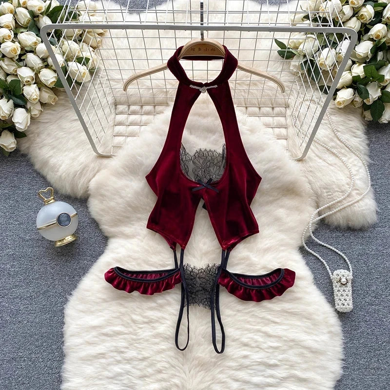 Woman Fashion Comfortable Jumpsuit Women Uniform Sexy Party Hotsweet Outfit Women Cool style Long Sleeve Jumpsuit Set Halloween