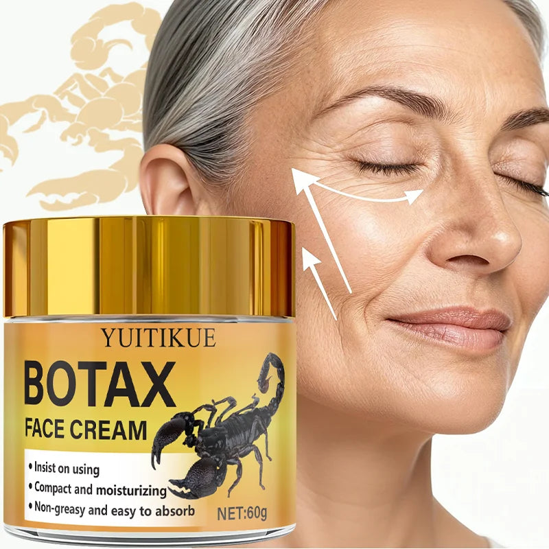 BOTAX Anti-Wrinkle Face Cream 60g - Targets Frown Lines, Crow's Feet, Nasolabial & Puppet Lines, Creamy & Non-Greasy