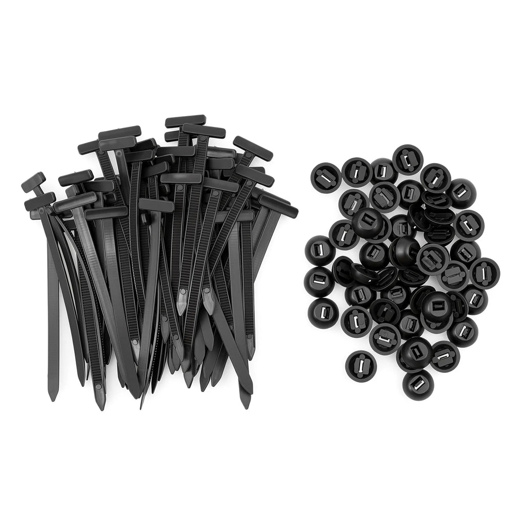 Nylon Universal Cable Tie Buckle Heavy Duty Self-Locking Nylon Zip Ties with Button Fixion Tools for Car Repair Cable Ties Tool
