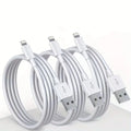MFi Certification 3PCS USB To Lightning Cable For iPhone 14 13 12 Pro Max X XS XR 8 7 Plus iPad 2.4A Fast Charger Data Wire Cord