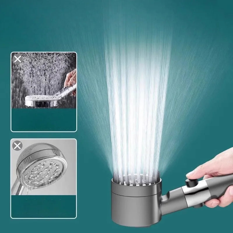 New Ion Drop Shower Head, Portable Filter Shower, Turbo Pressure, Multi Spray Modes, On/Off Switch & Built-in Filter