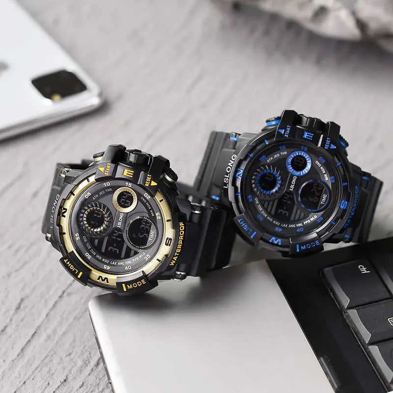 Men's Watch Alarm Clock Luminous Teenagers Men and Women Sports Electronic Watch