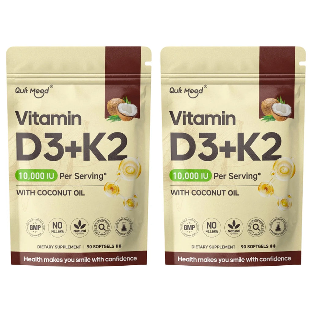 Vitamin D3K2, Assists Calcium Absorption, Trace Ingredient Vitamin Supplement Soft Capsule